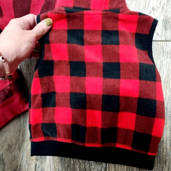 12/18M Bundle Red/Black Hoodie/Vest - Picture 8 of 8